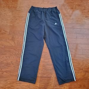 Adidas climaproof athletic track pants, black, large